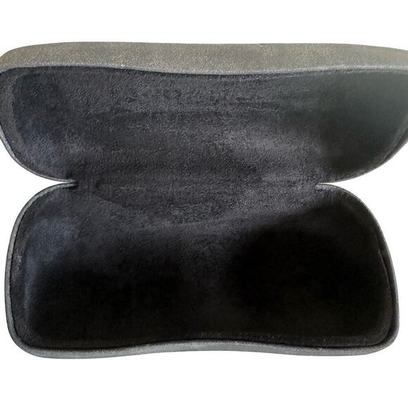 Chanel Sunglasses Eyeglasses Large Gray Suede Clamshell CC Logo CASE ONLY Rare - Picture 8 of 8